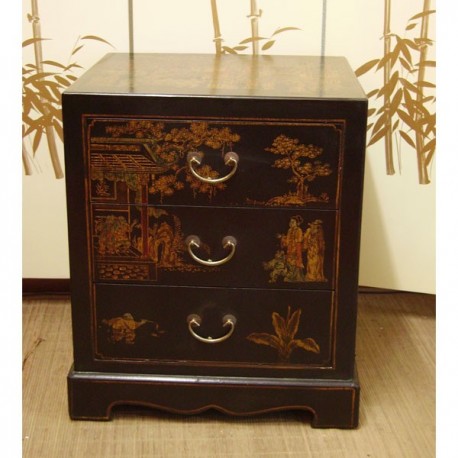 Bedside chinese 3 drawers