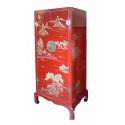 Armoire chinoise laquée pieds opium