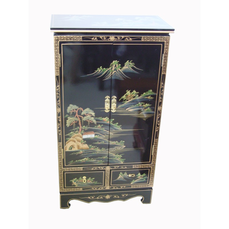 Armoire chinoise laquée 