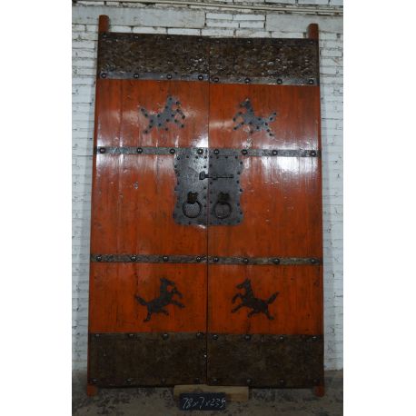 Portes chinoises anciennes 78x7x235x 2portes