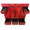 Armoire ancienne rouge sang de boeuf
