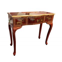 Desk lacquered chinese with 2 drawers without a chair