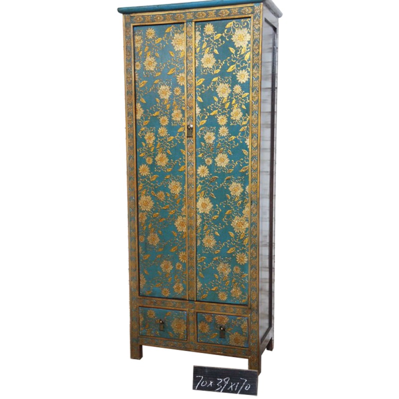 Armoire tibétaine bleue 