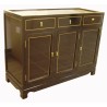 Buffet chinois laque noire avec incrustations